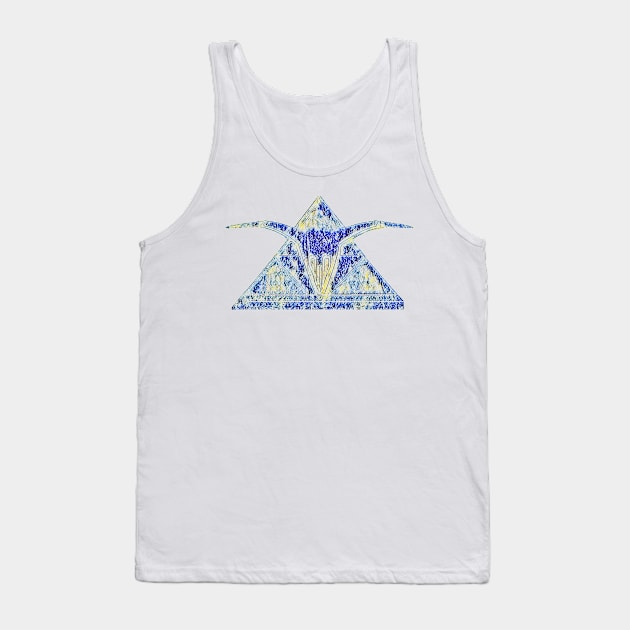 TRIFORCE blue horned design Tank Top by TriForceDesign